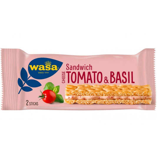 24-pack Wasa Sandwich Tomato & Basil – authentic Swedish snack, imported from Scandinavia