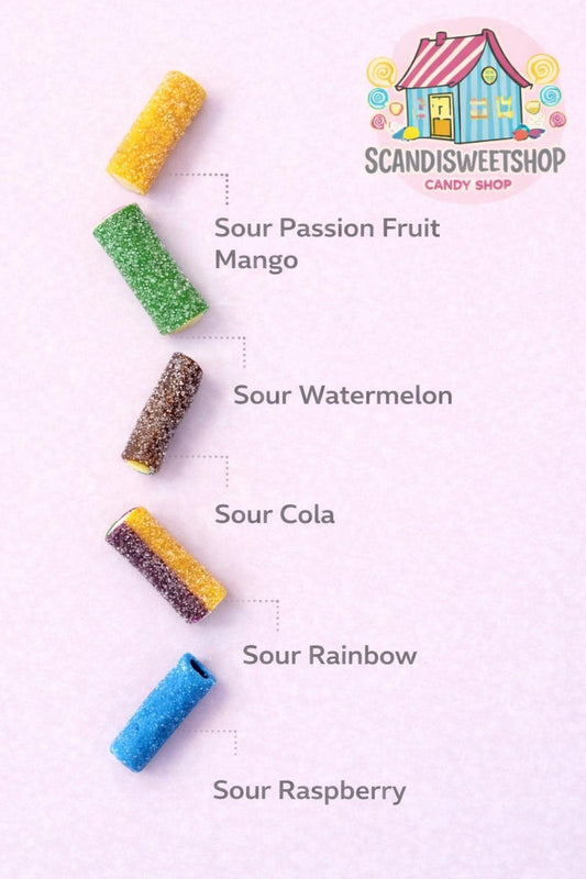 Vidal XL Swedish Sour Candy Mix | Pick n Mix
Enjoy a bold burst of flavor with Vidal XL Sour Candy Mix – a colorful selection of extra-large sour gummies loved by sour candy fans. They are chewy and coated in a tangy sugar layer that delivers the perfect balance of sweet and sour flavor in every bite.