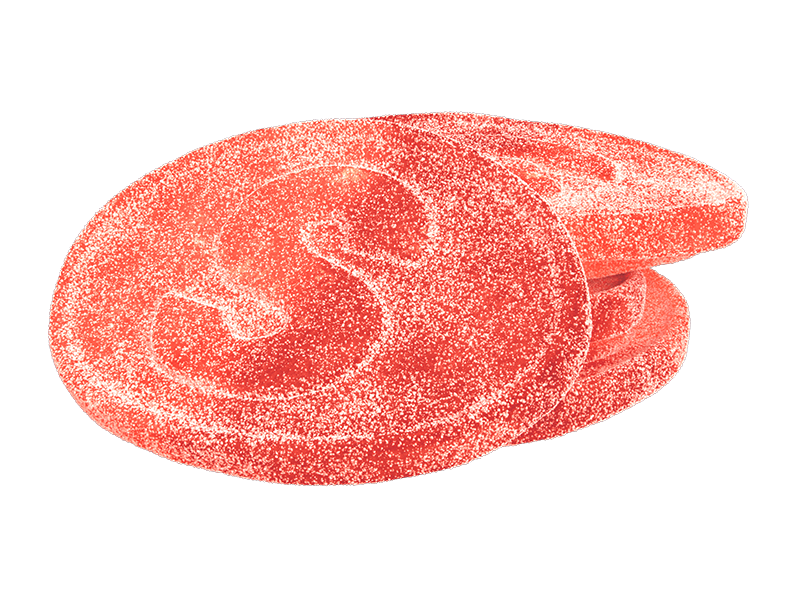 S-Märke Peach — Sour Skull Gummies product image
