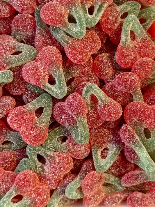 Haribo Happy Cherries Sour — Sour Twin Cherry Gummies — Haribo product image
