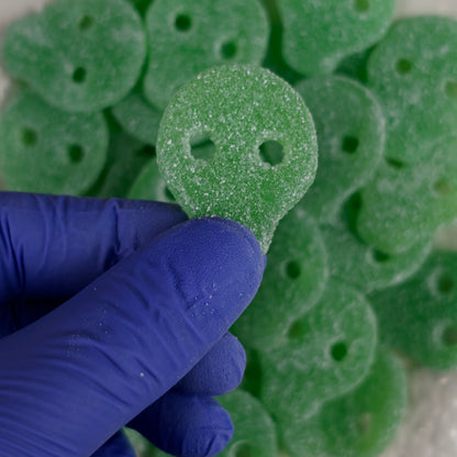 Lime Skulls — SGAB Halal Chewy Fruit Sweets | Swedish Candy