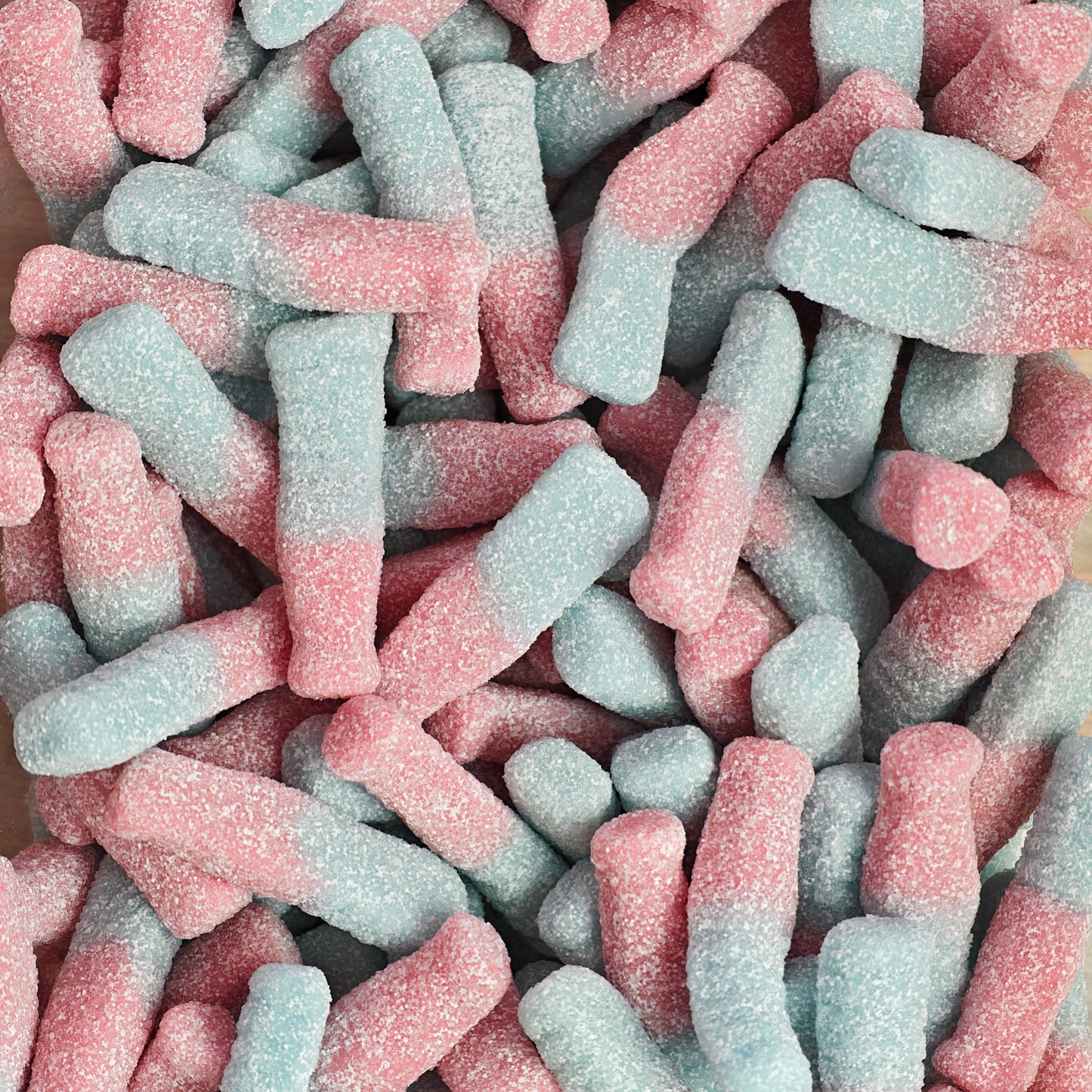 Bubblegum Fizzy Bottles — Frisia Sour-Dusted Gummies | Swedish Candy — 0.25-3 lb