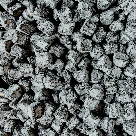 Djungelvrål Salty Liquorice — Swedish salmiak pick-and-mix candy