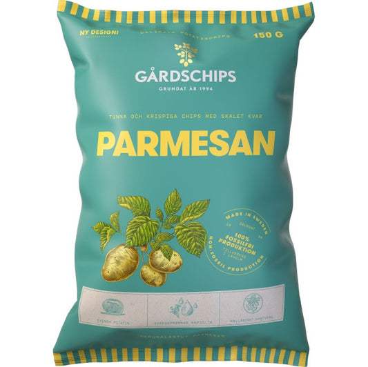Gårdsschips Parmesan 150g