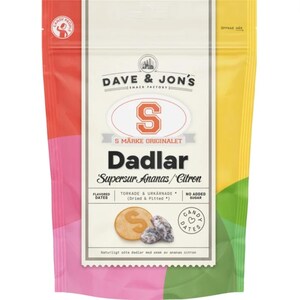 Dave & Jon's Super Sura Ananasdadlar 5-pack