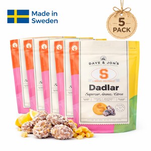 Dave & Jon's Super Sura Ananasdadlar 5-pack