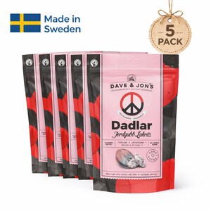 Dadlar Dave & Jon’s Jordgubb Lakrits Dadlar 5-pack