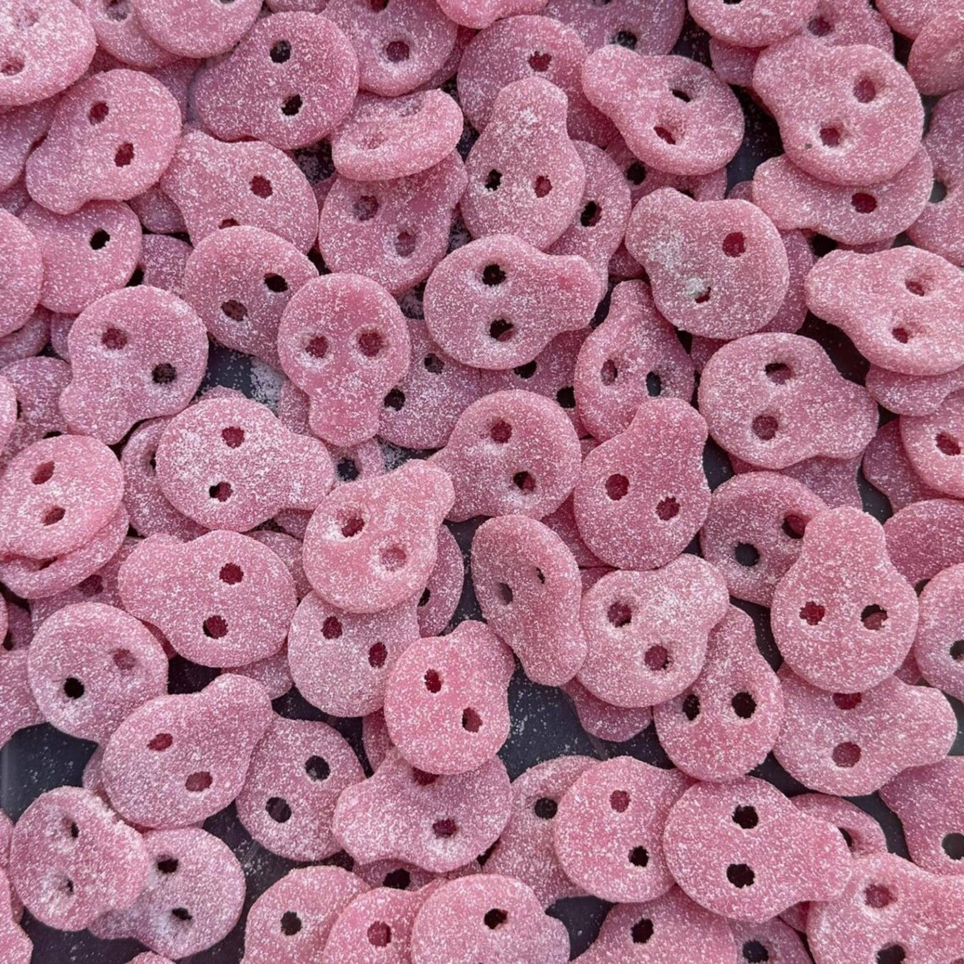 Matthijs Strawberry Vanilla Sour Skulls – authentic Swedish pick & mix candy, imported from Scandinavia