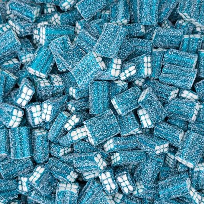 Vidal Fizzy Blue Raspberry Bricks Brick Gummies – Swedish Candy – image 2