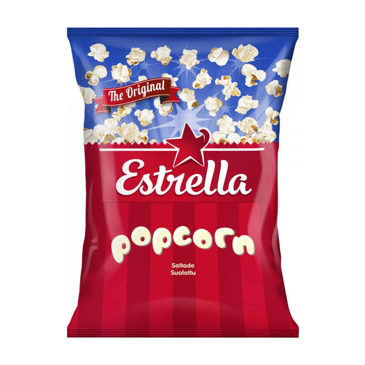 Estrella Salted Popcorn 65g – authentic Swedish snack, imported from Scandinavia