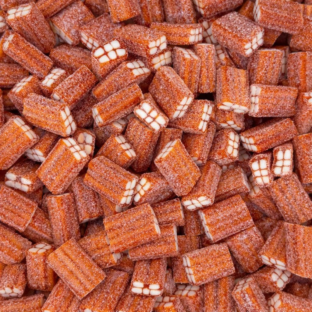 Vidal Sour Strawberry Bricks – authentic Swedish pick & mix candy, imported from Scandinavia