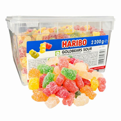 Haribo Sour Gold Bears – Sour Gummy Bears Pick & Mix – authentic Swedish pick & mix candy, imported from Scandinavia