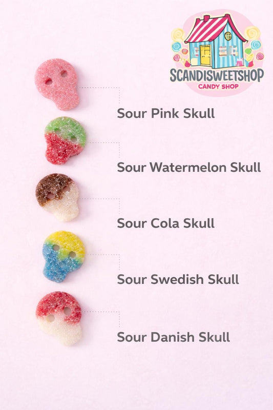 Matthijs Sour Skull Mix – authentic Swedish pick & mix candy, imported from Scandinavia