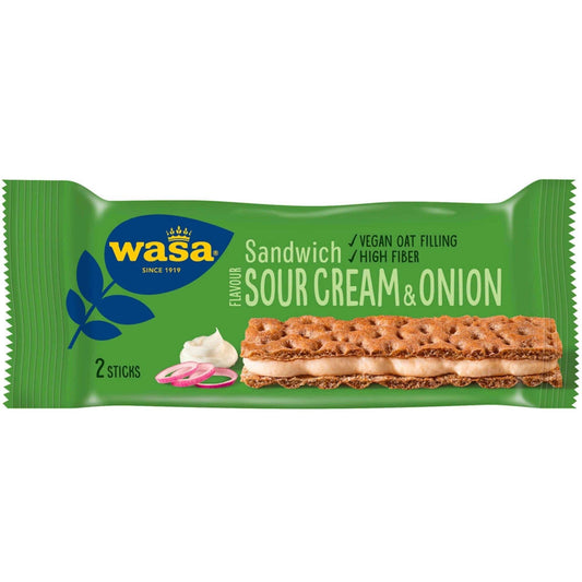 Wasa Sandwich Sour Cream & Onion – authentic Swedish snack, imported from Scandinavia