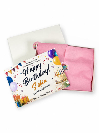 Personalised Birthday Candy Gift Box — ScandiSweetShop gift wrapping