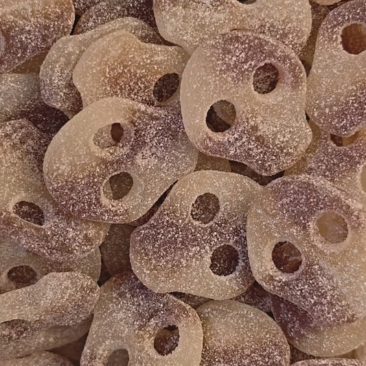 Fizzy Cola Skulls — Candy People Sour Skull Sweets | Swedish Candy